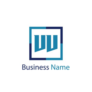 İlk harf Vv Logo tasarım şablonu