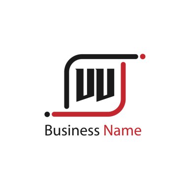 İlk harf Vv Logo tasarım şablonu