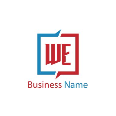 İlk harfi biz Logo tasarım şablonu