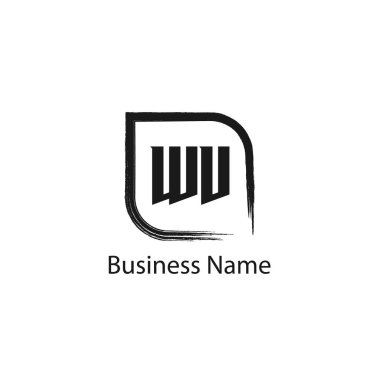 İlk Harf WV Logo Şablonu Tasarımı