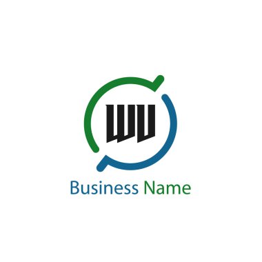 İlk Harf WV Logo Şablonu Tasarımı