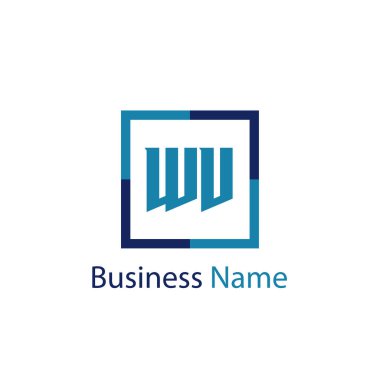 İlk Harf WV Logo Şablonu Tasarımı