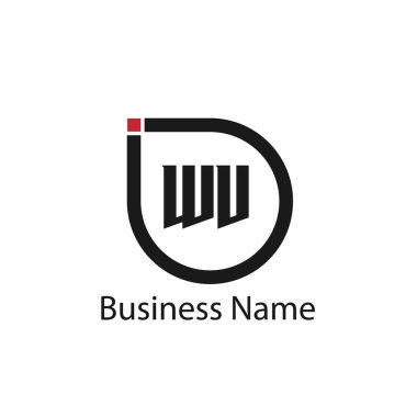 İlk Harf WV Logo Şablonu Tasarımı