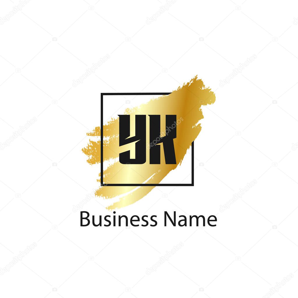 Initial Letter YK Logo Template Design