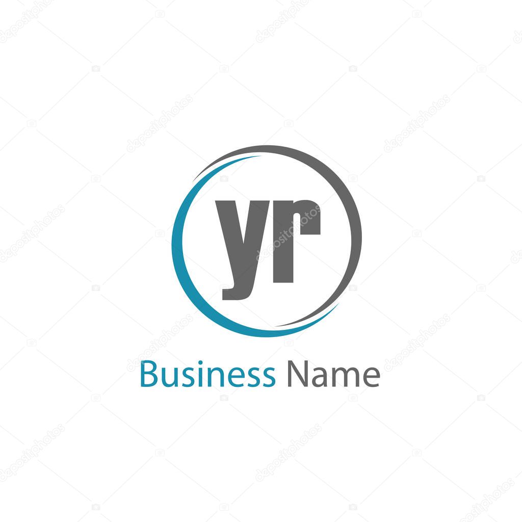 Initial Letter YR Logo Template Design