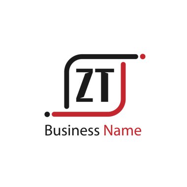İlk harf Zt Logo tasarım şablonu