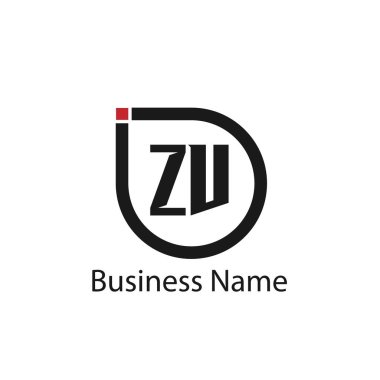 İlk harf Zv Logo tasarım şablonu