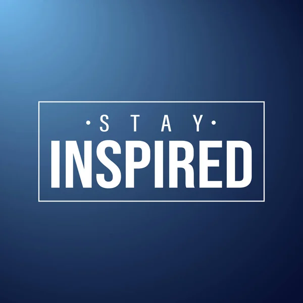 Inspirerad Inspiration Och Motivation Citat — Stock vektor