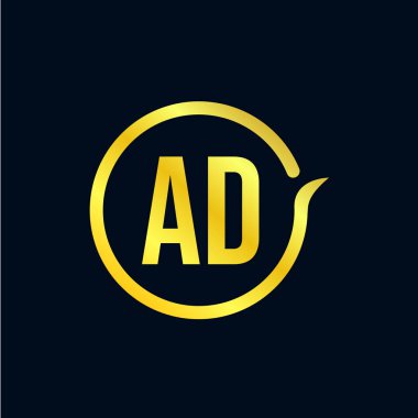 İlk harf reklam Logo tasarım şablonu