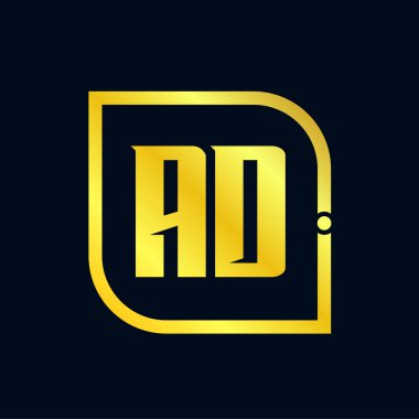 İlk harf reklam Logo tasarım şablonu