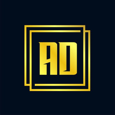 İlk harf reklam Logo tasarım şablonu