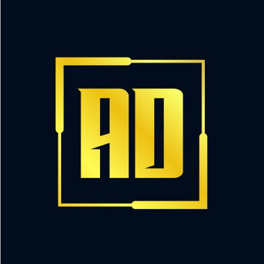 İlk harf reklam Logo tasarım şablonu