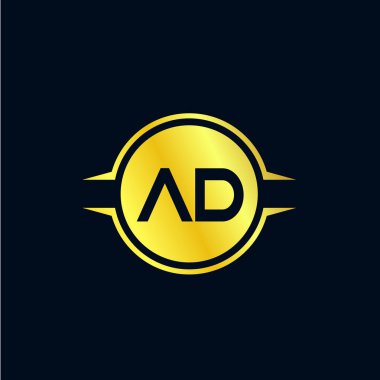 İlk harf reklam Logo tasarım şablonu