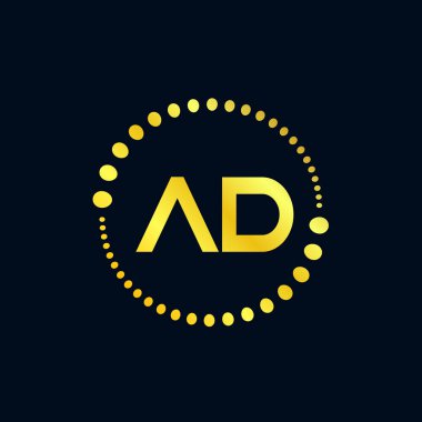 İlk harf reklam Logo tasarım şablonu