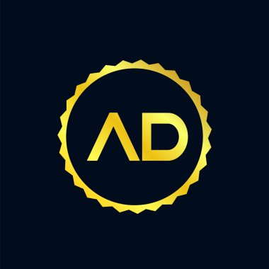 İlk harf reklam Logo tasarım şablonu