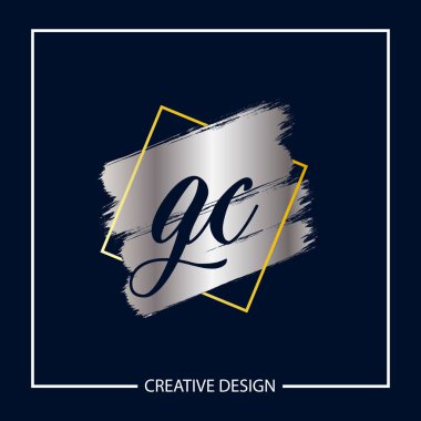 İlk harf Gc Logo tasarım şablonu