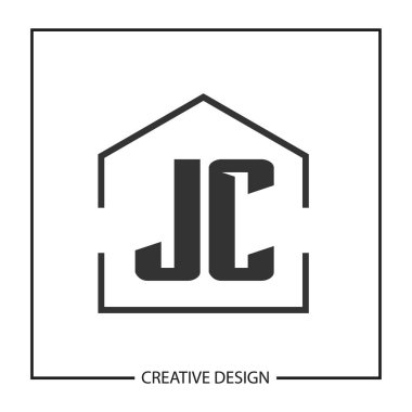 İlk harf Jc Logo tasarım şablonu