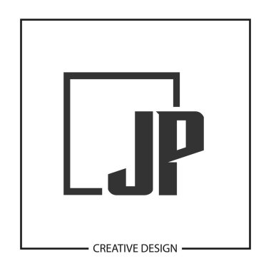 İlk mektup Jp Logo şablonu tasarım