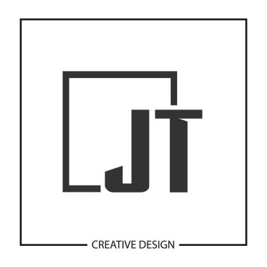 İlk harf Jt Logo tasarım şablonu