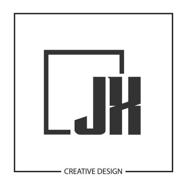 İlk harf Jx Logo tasarım şablonu