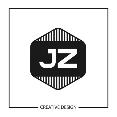 İlk harf Jz Logo tasarım şablonu
