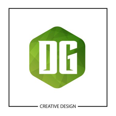 İlk harf Dg Logo tasarım şablonu
