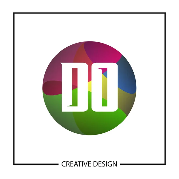 Första Bokstaven Gör Logo Malldesign — Stock vektor
