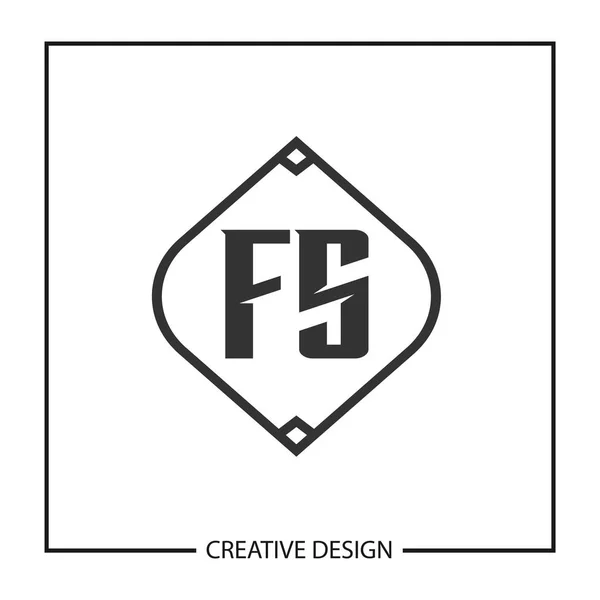 stock vector Initial Letter FS Logo Template Design