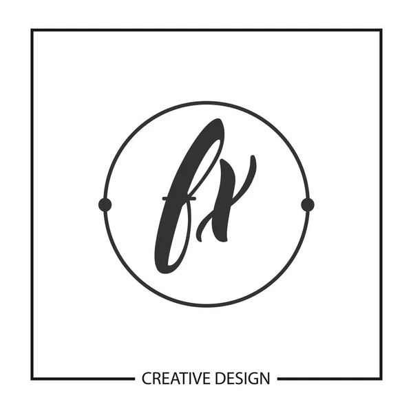 Design Iniziale Del Modello Logo Lettera — Vettoriale Stock