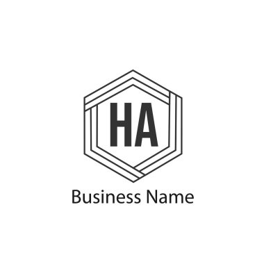 Ha ilk harf Logo tasarımı