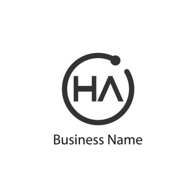 Ha ilk harf Logo tasarımı