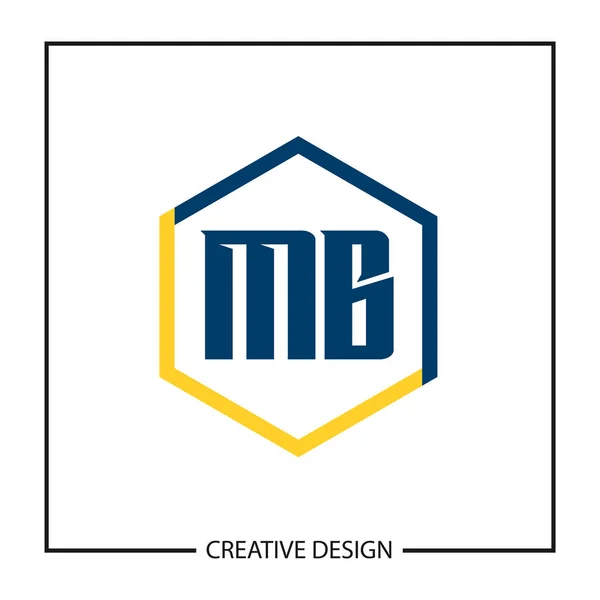 Begynnelsebokstav Logo Malldesign — Stock vektor