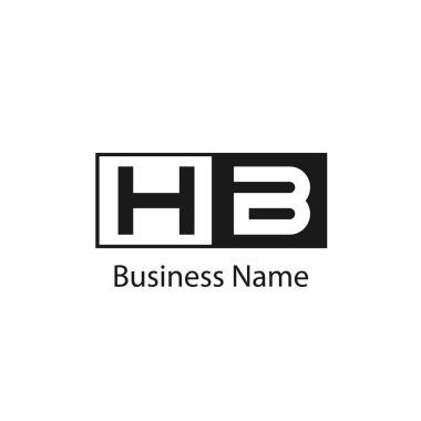 İlk harf Hb Logo tasarım şablonu