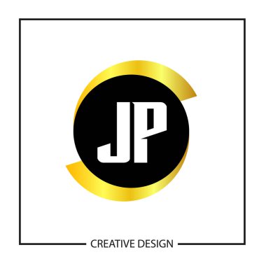 İlk mektup Jp Logo şablonu tasarım