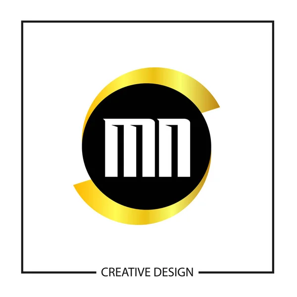ミネソタの頭文字ロゴ テンプレート デザイン — ストックベクタ
