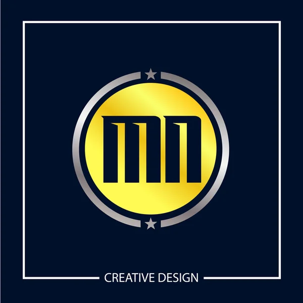 ミネソタの頭文字ロゴ テンプレート デザイン — ストックベクタ