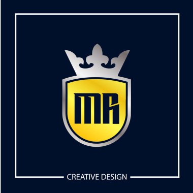 İlk Bay mektup Logo tasarım şablonu