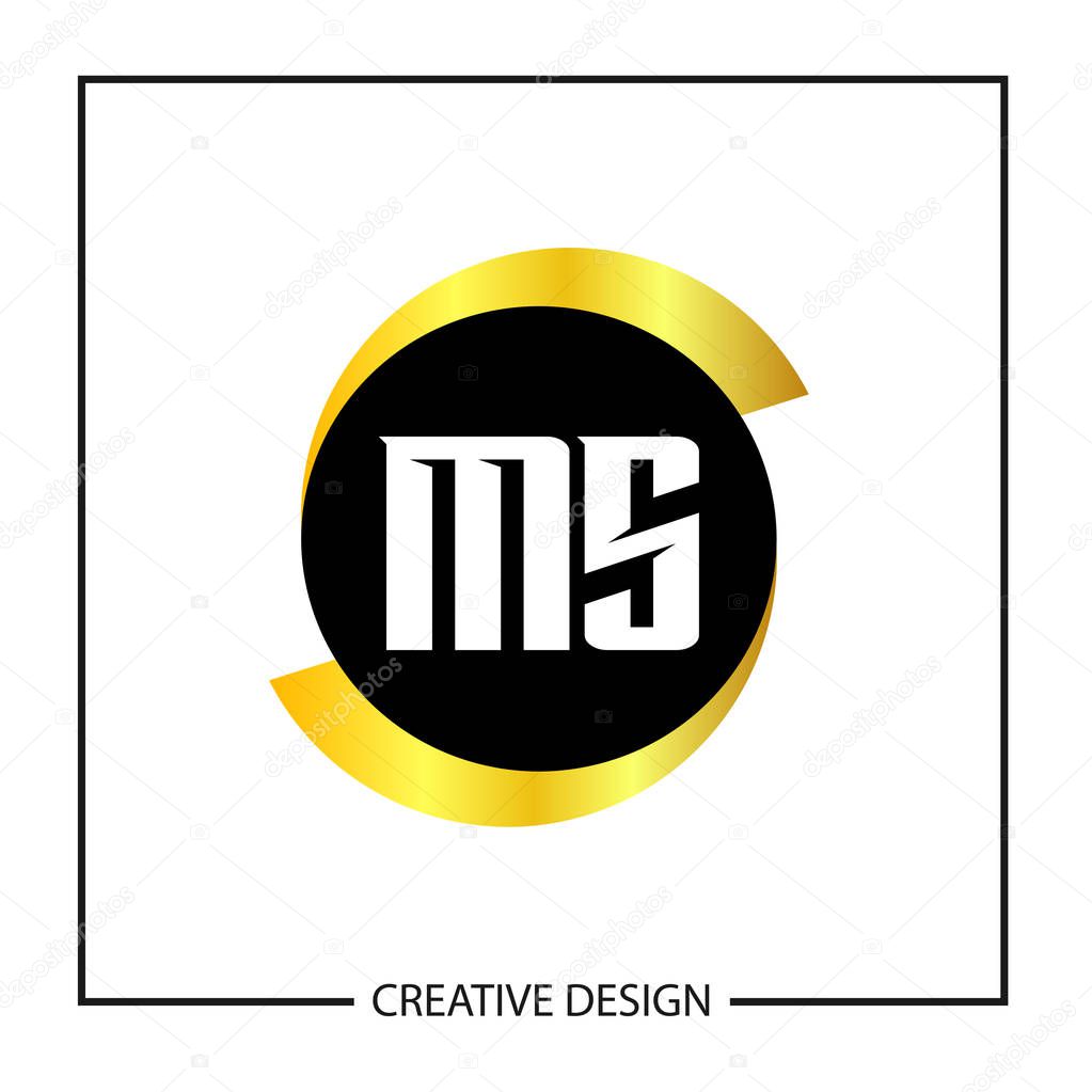 Initial MS Letter Logo Template Design