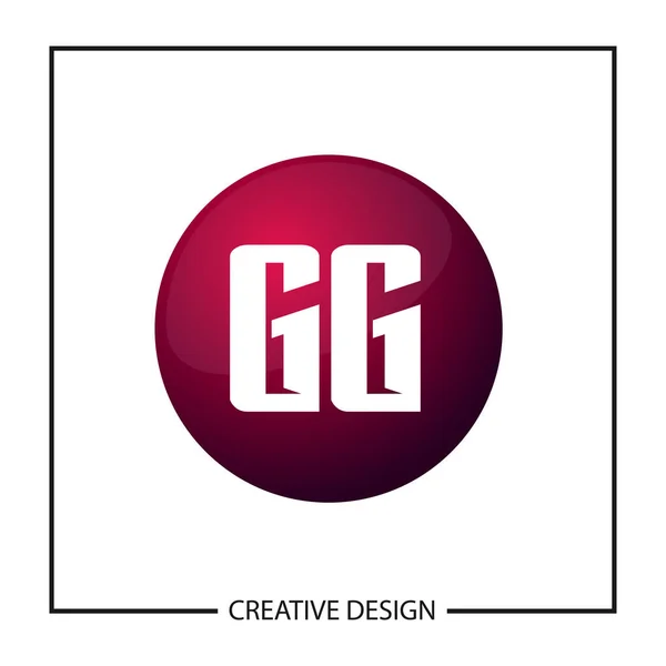 Inicial Carta Logotipo Modelo Design — Vetor de Stock