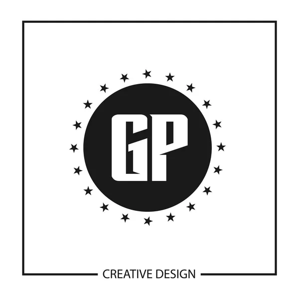 Diseño Inicial Plantilla Del Logotipo Carta — Archivo Imágenes Vectoriales