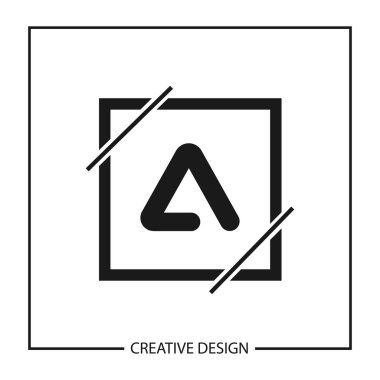 Modern ve minimalist mektup A Logo şablonu tasarım