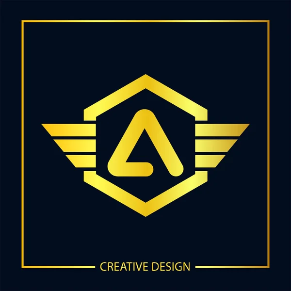 Carta Moderna Minimalista Logo Template Design —  Vetores de Stock
