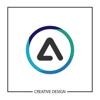 Modern ve minimalist mektup A Logo şablonu tasarım