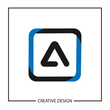 Modern ve minimalist mektup A Logo şablonu tasarım
