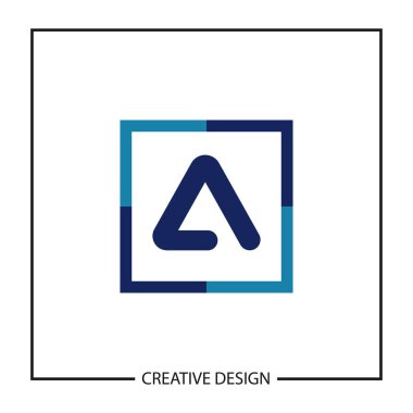 Modern ve minimalist mektup A Logo şablonu tasarım