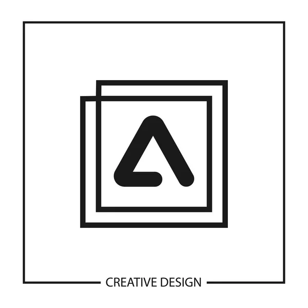 Carta Moderna Minimalista Logo Template Design — Vetor de Stock