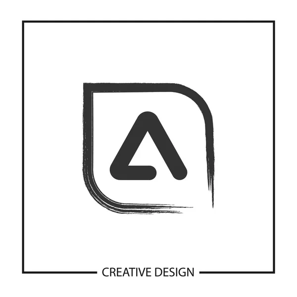 Carta Moderna Minimalista Diseño Plantilla Logotipo — Vector de stock