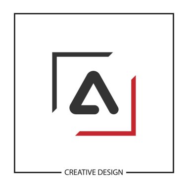Modern ve minimalist mektup A Logo şablonu tasarım