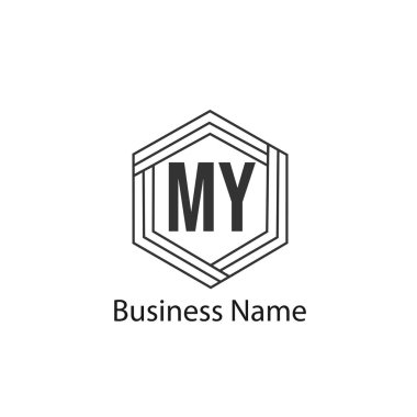 İlk harf benim Logo tasarım şablonu
