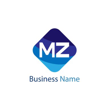 İlk harf Mz Logo tasarım şablonu